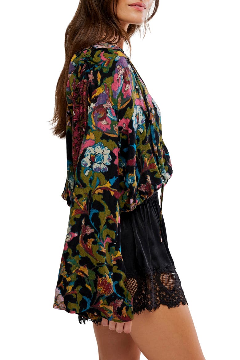 Juliette Printed Top, Alternate, color, BLACK COMBO