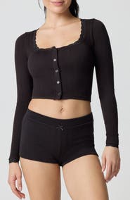 Florence by Mills Rib Crop Cardigan