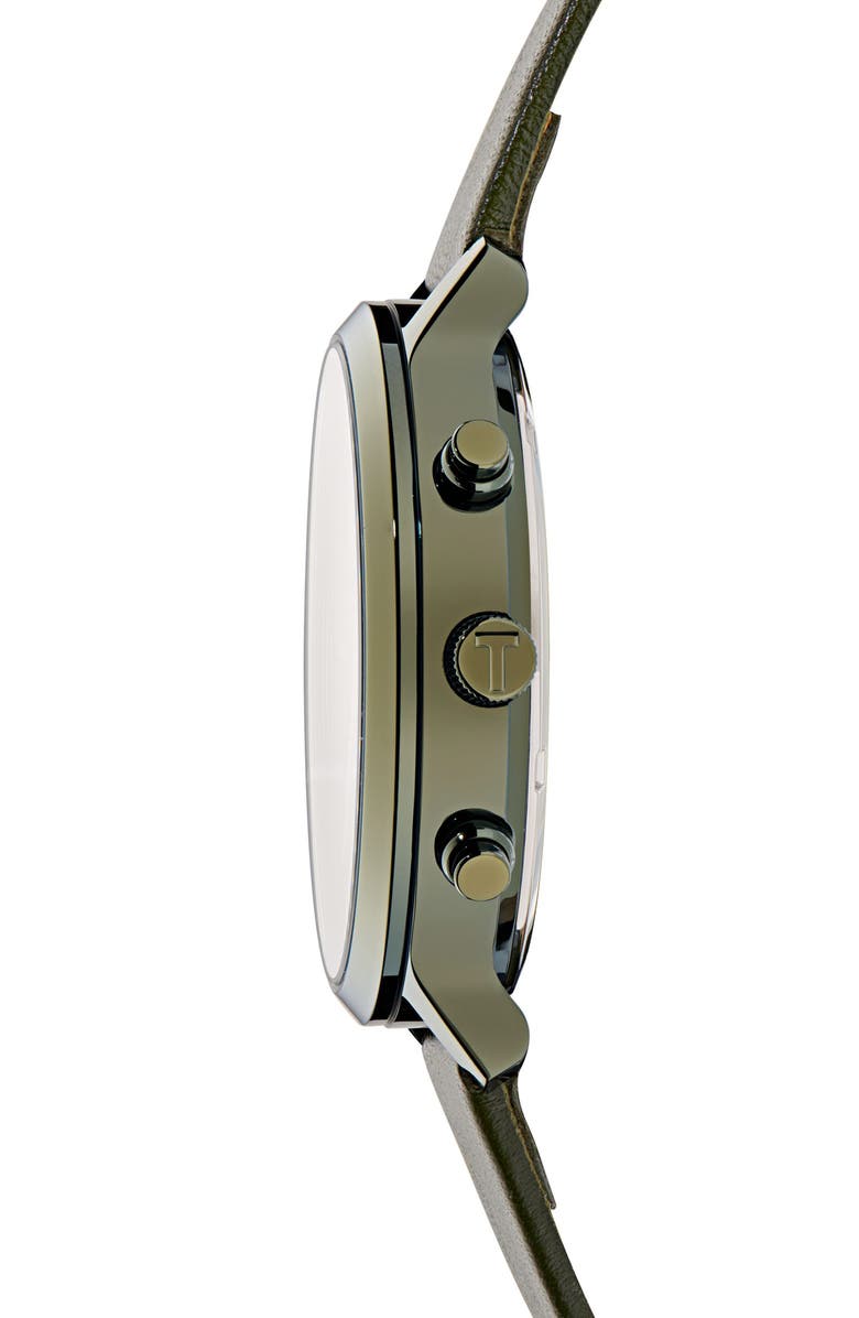Ted Baker Haarvin Chronograph Leather Strap Watch, 44mm, Alternate, color, 