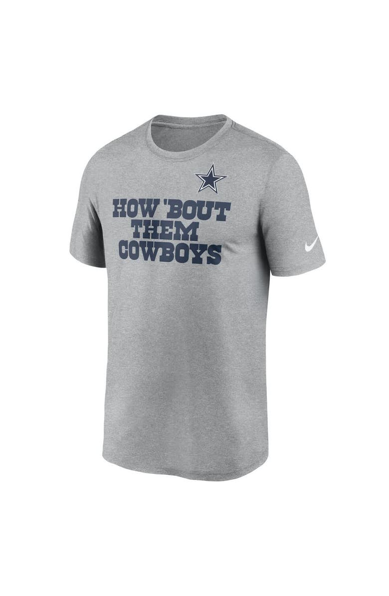 Nike Men's Nike Heather Gray Dallas Cowboys Local Them T-Shirt, Alternate, color, 