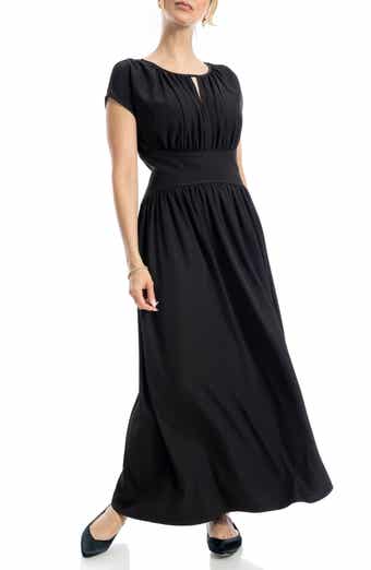 MAX STUDIO Front Keyhole Maxi Dress