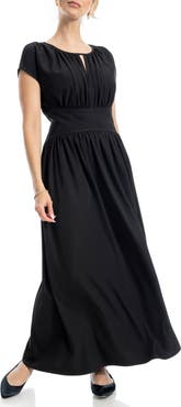 MAX STUDIO Front Keyhole Maxi Dress