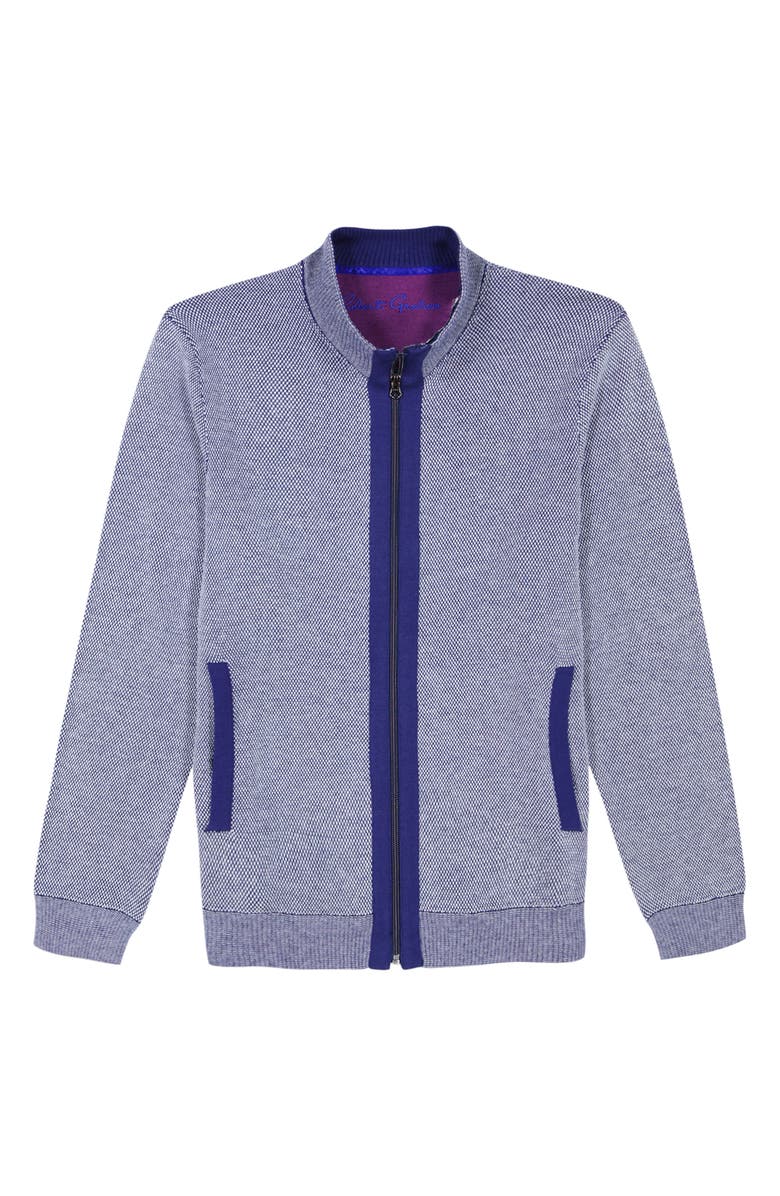Robert Graham Stefan Zip-Up Sweater, Alternate, color,