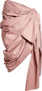 Chloé Technical Satin Faux Wrap Skirt