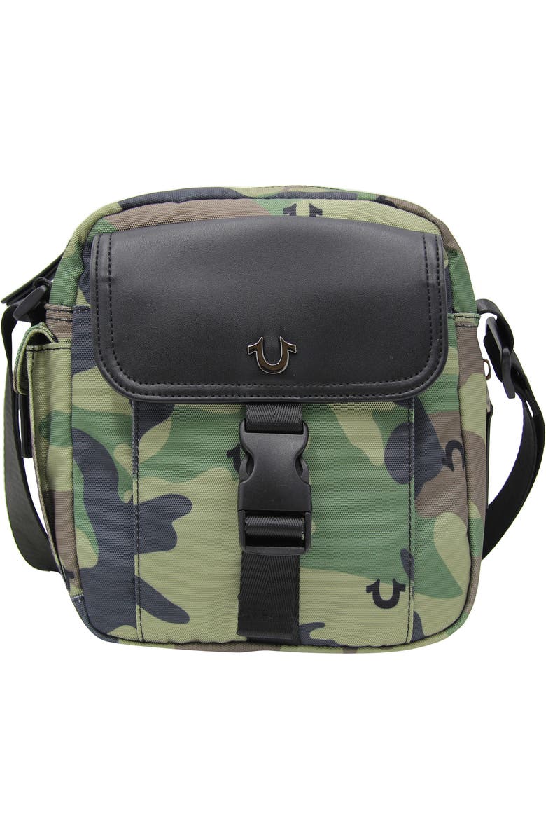 True Religion Jet Crossbody Bag, Main, color, Camo