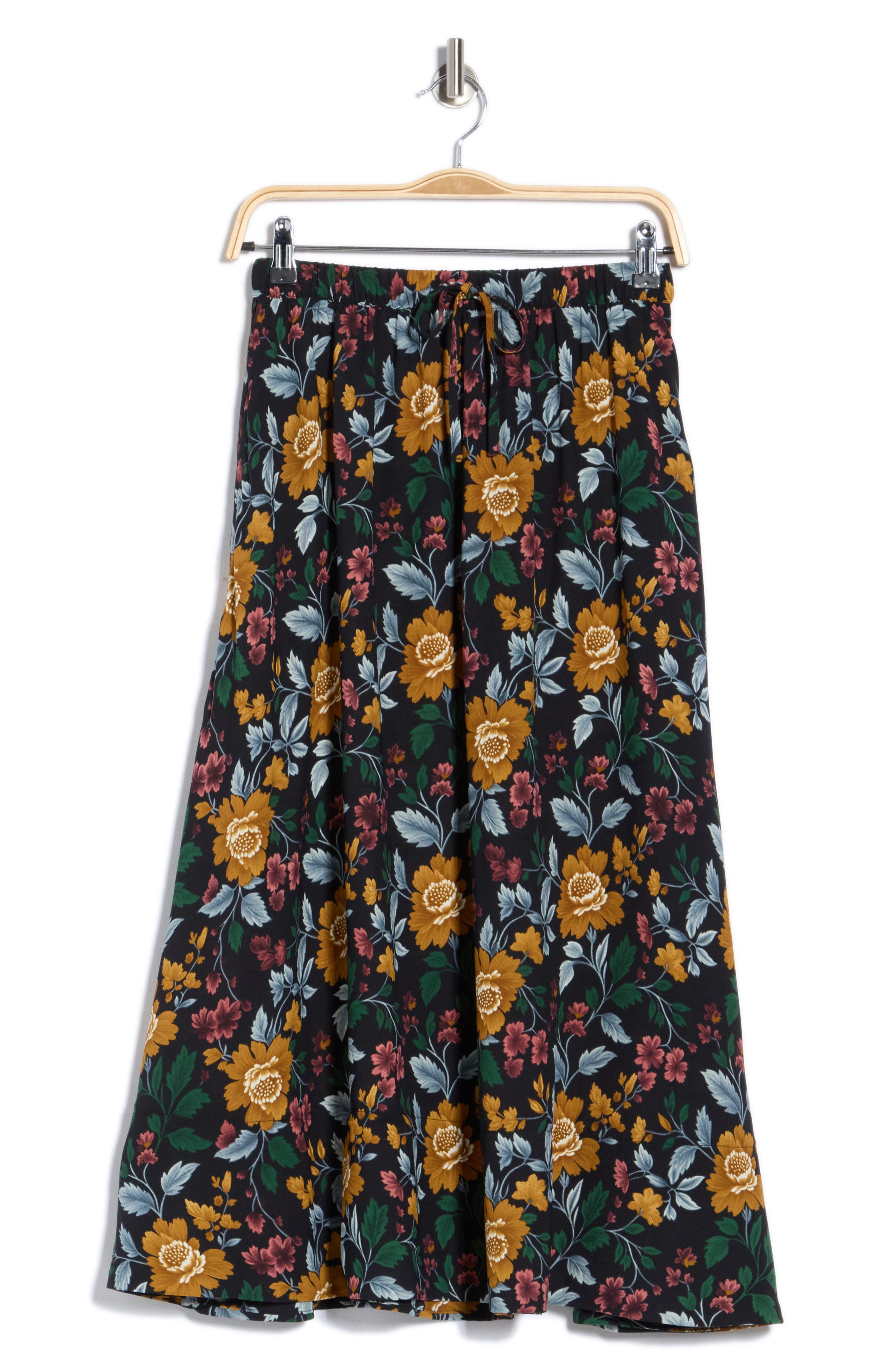 Tie Waist Midi Skirt