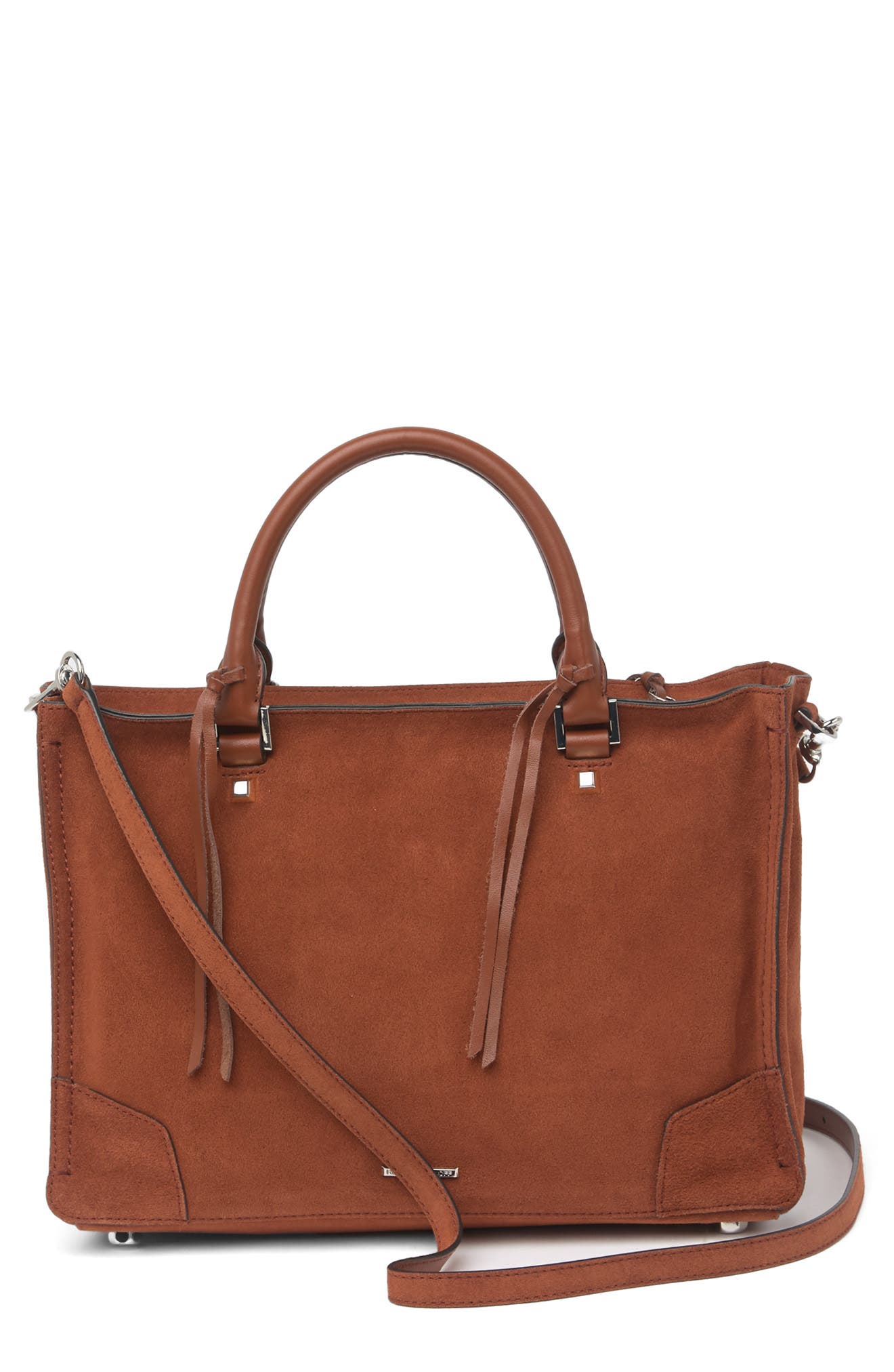 Rebecca Minkoff Regan Leather Satchel Tote, Alternate, color, 