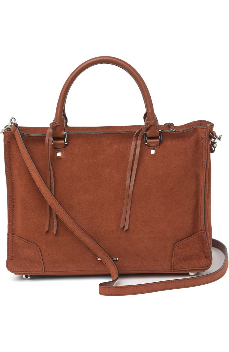 Rebecca Minkoff Regan Leather Satchel Tote, Alternate, color,