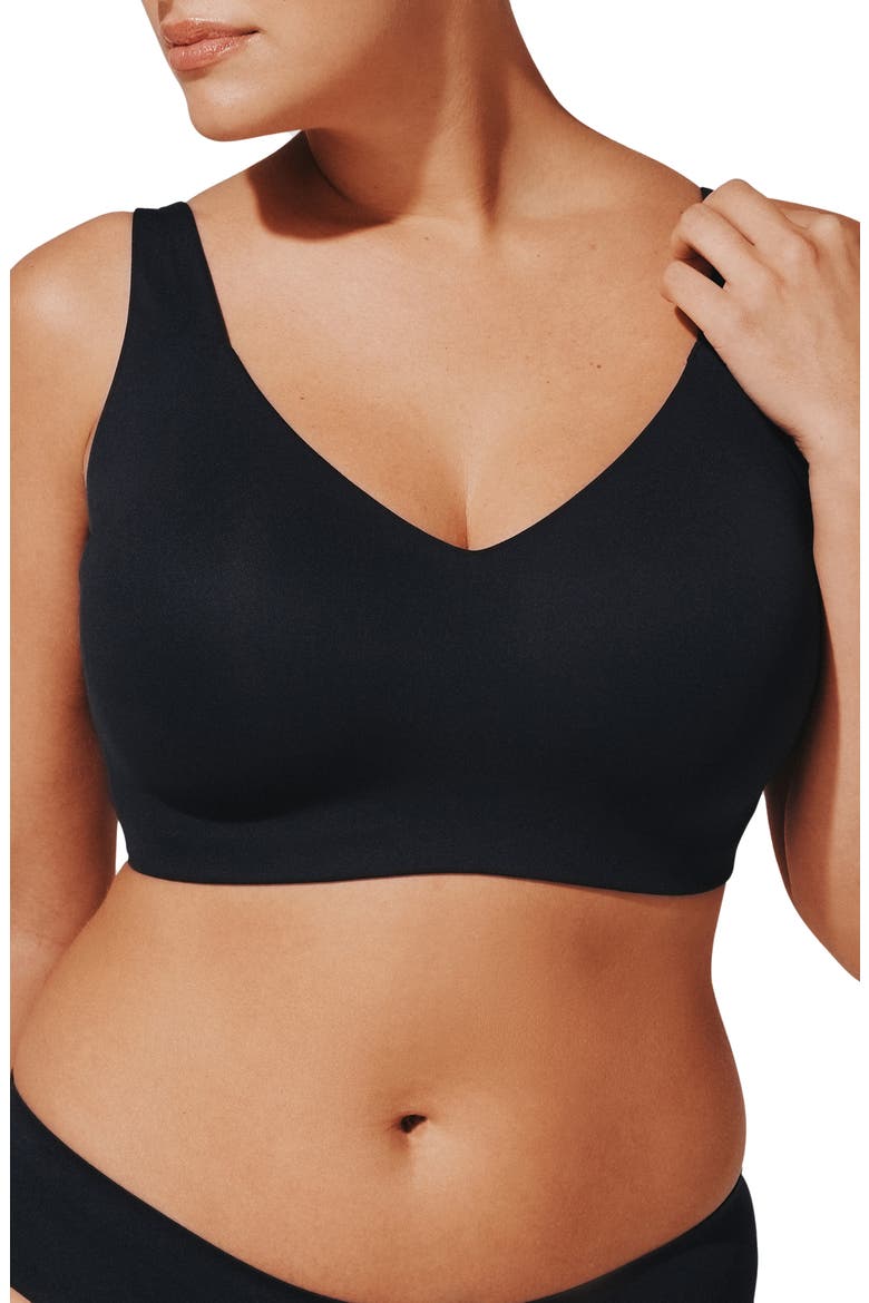 ComfortStretch Wireless Smoothing Bra, Main, color, BLACK