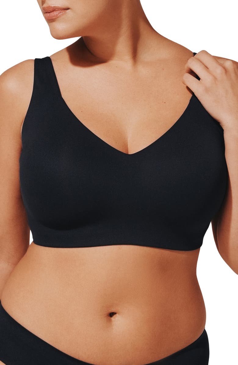 ThirdLove ComfortStretch Wireless Smoothing Bra, Main, color, Black