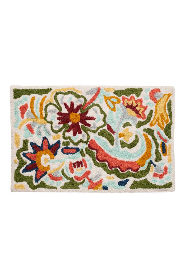 Floral Bath Mat, Alternate, color, ASSORT