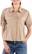 Wash Lab Denim Pincess Pleated Shirt