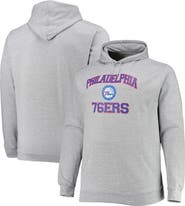 PROFILE Men's Heathered Gray Philadelphia 76ers Big & Tall Heart & Soul Pullover Hoodie