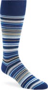 Paul Smith Stripe Cotton Blend Crew Socks