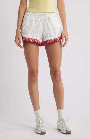 Damson Madder Jenna Organic Cotton Shorts In White