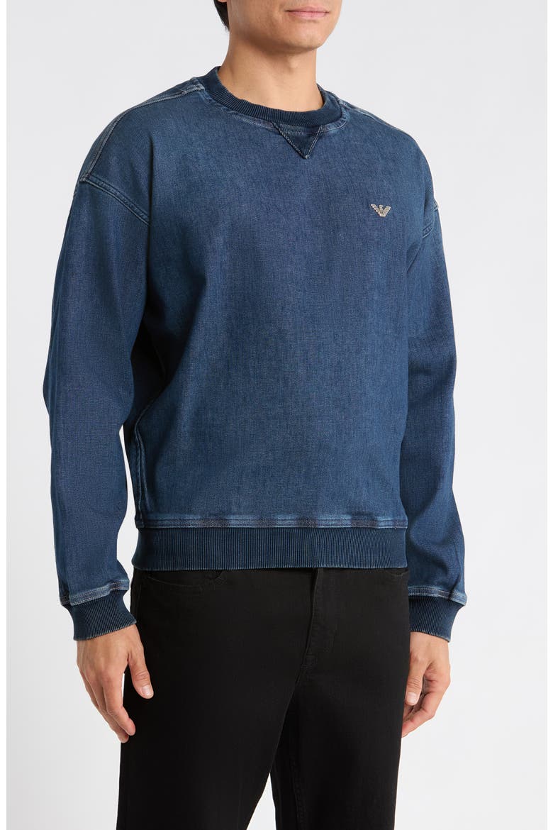Denim Sweatshirt, Alternate, color, DENIM
