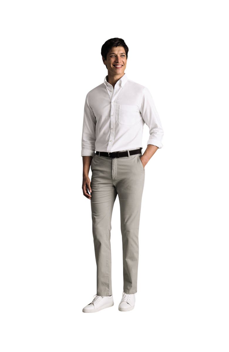Charles Tyrwhitt Slim Fit Lightweight Chinos, Alternate, color, Silver