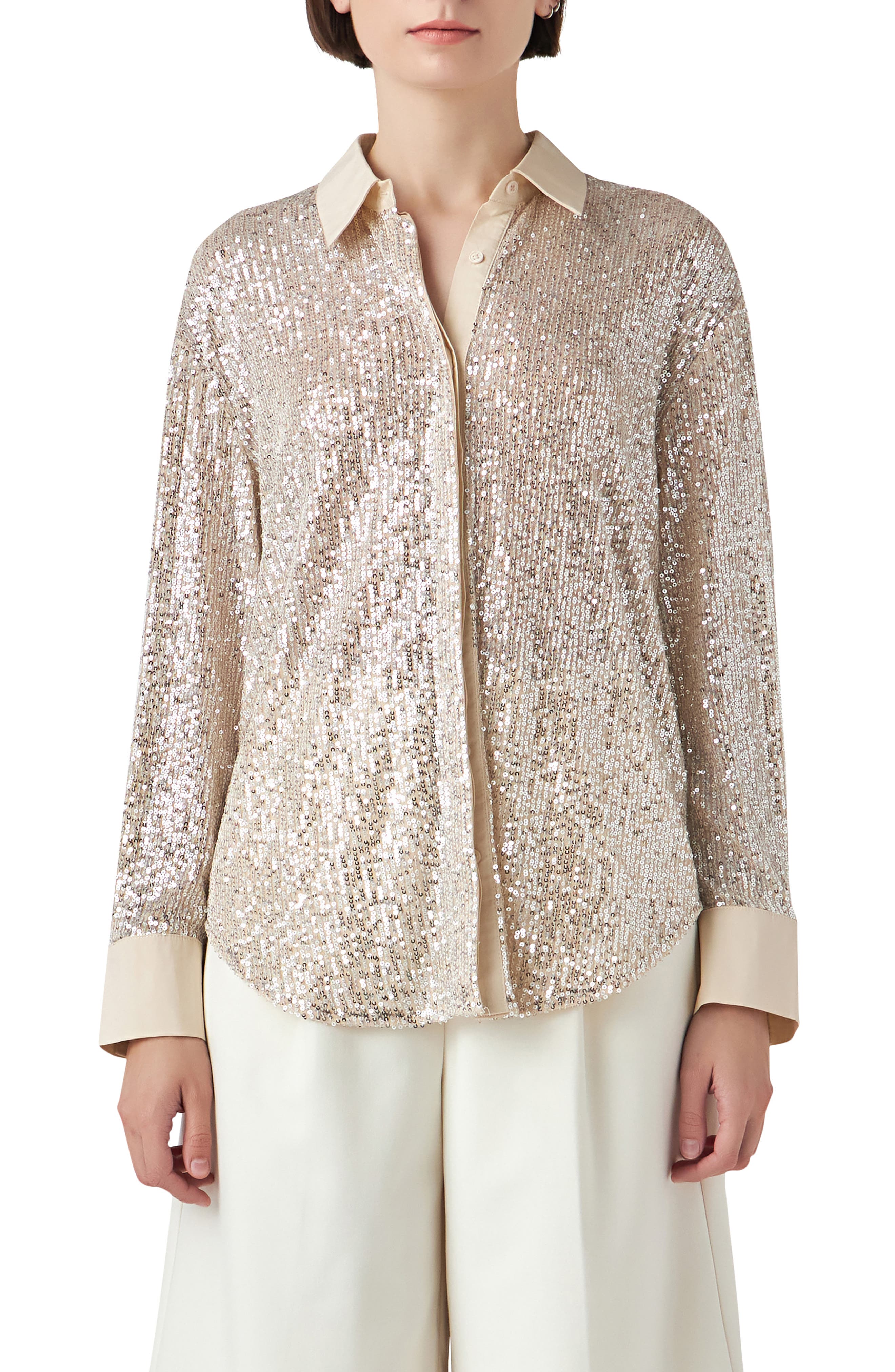 Oversize Sequin Shirt