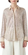Grey Lab Oversize Sequin Shirt