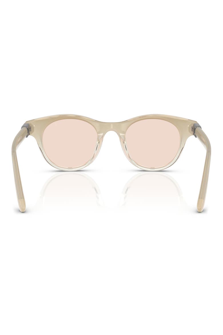 Pigalle 47mm Small Round Sunglasses, Alternate, color, WINE