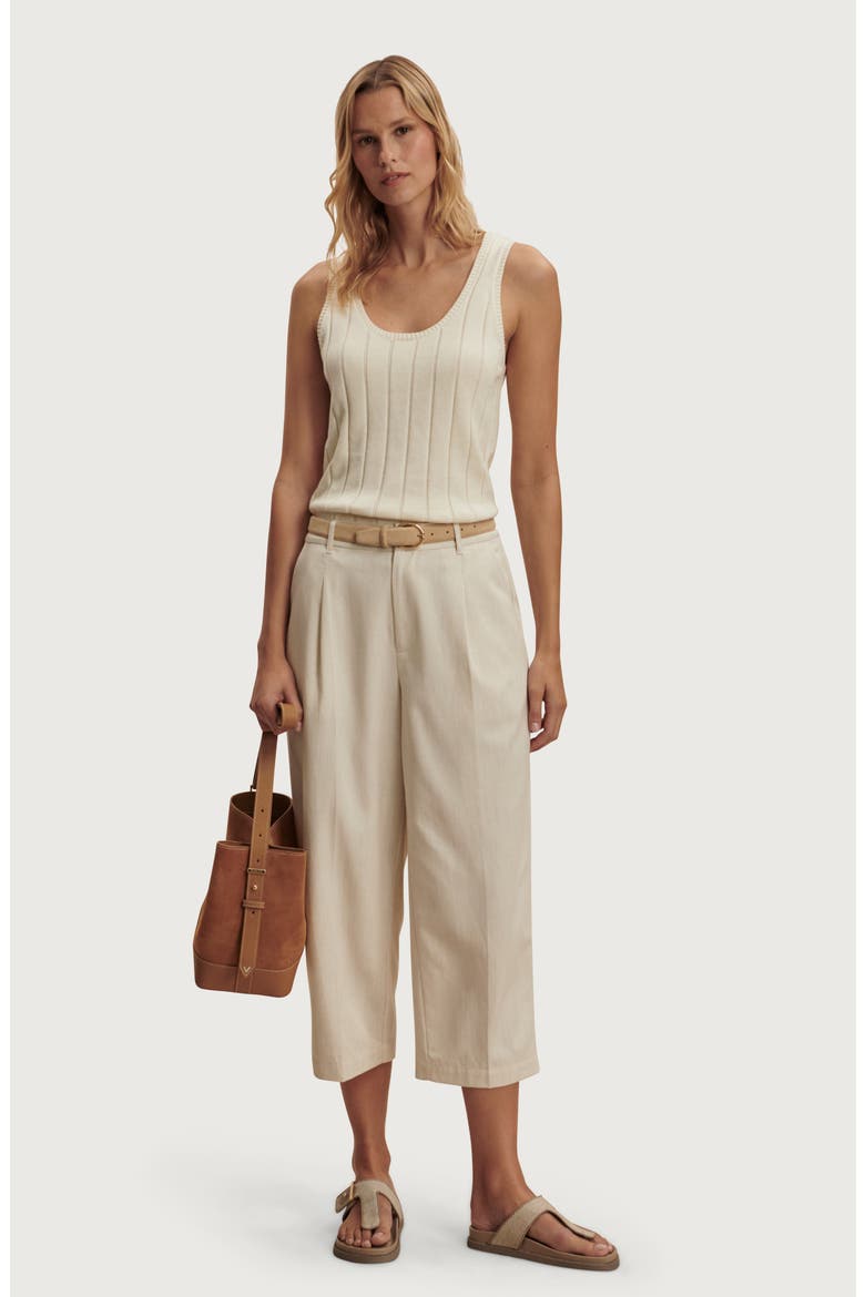Ayaka Wide Rib Cotton Tank, Alternate, color, PRISTINE