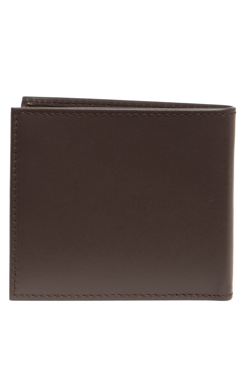 Randy Leather Bifold Wallet, Alternate, color, DARK BROWN
