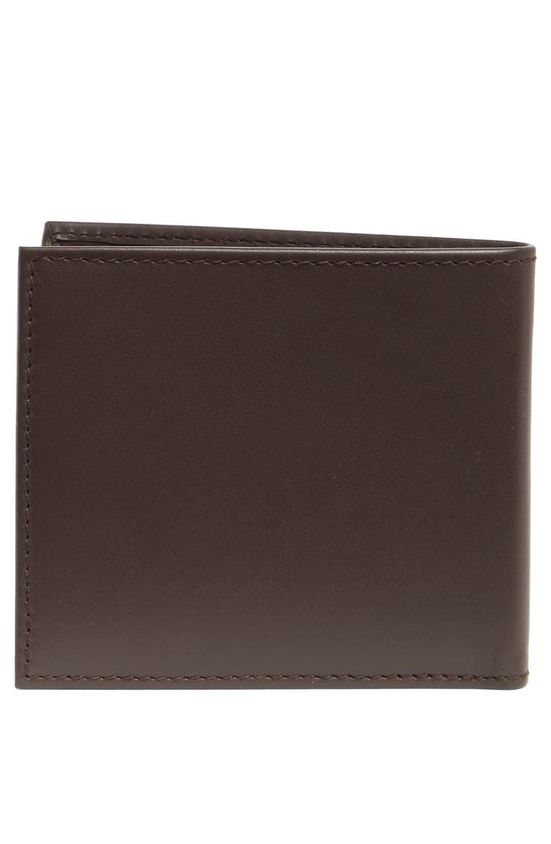 BOSS Randy Leather Bifold Wallet, Alternate, color, Dark Brown