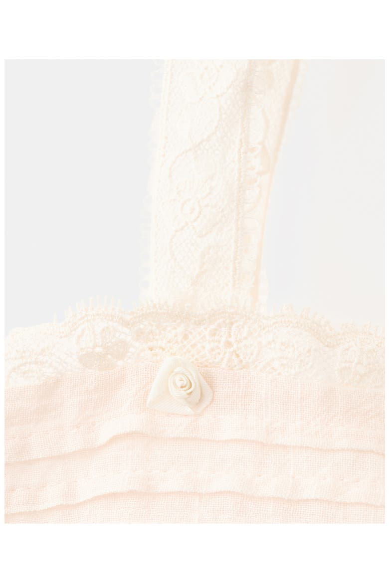 Pleated Embroidered Camisole, Alternate, color, PASTEL PINK