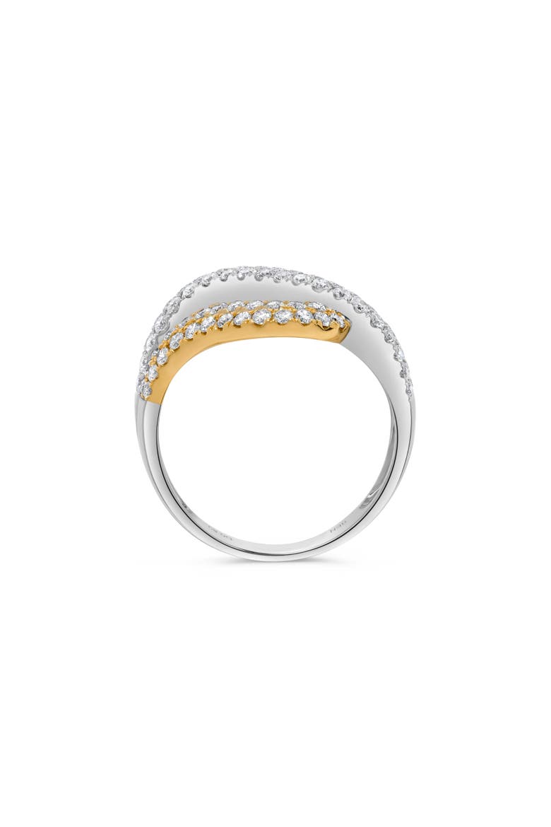 Pavé Diamond Layer Ring in 14K Multi Tone Gold, Alternate, color, 14K Multi-Tone Gold