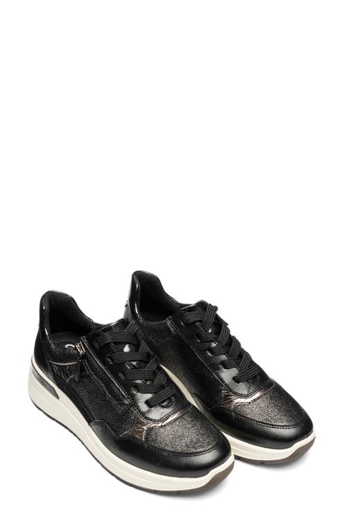 Ara Gardenia Sneaker In Black