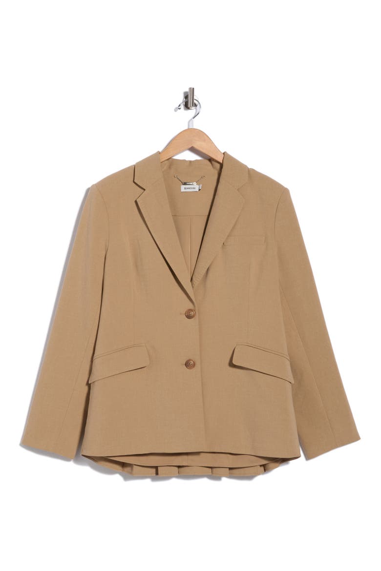 Moren Pleated Back Blazer, Main, color, CHAI
