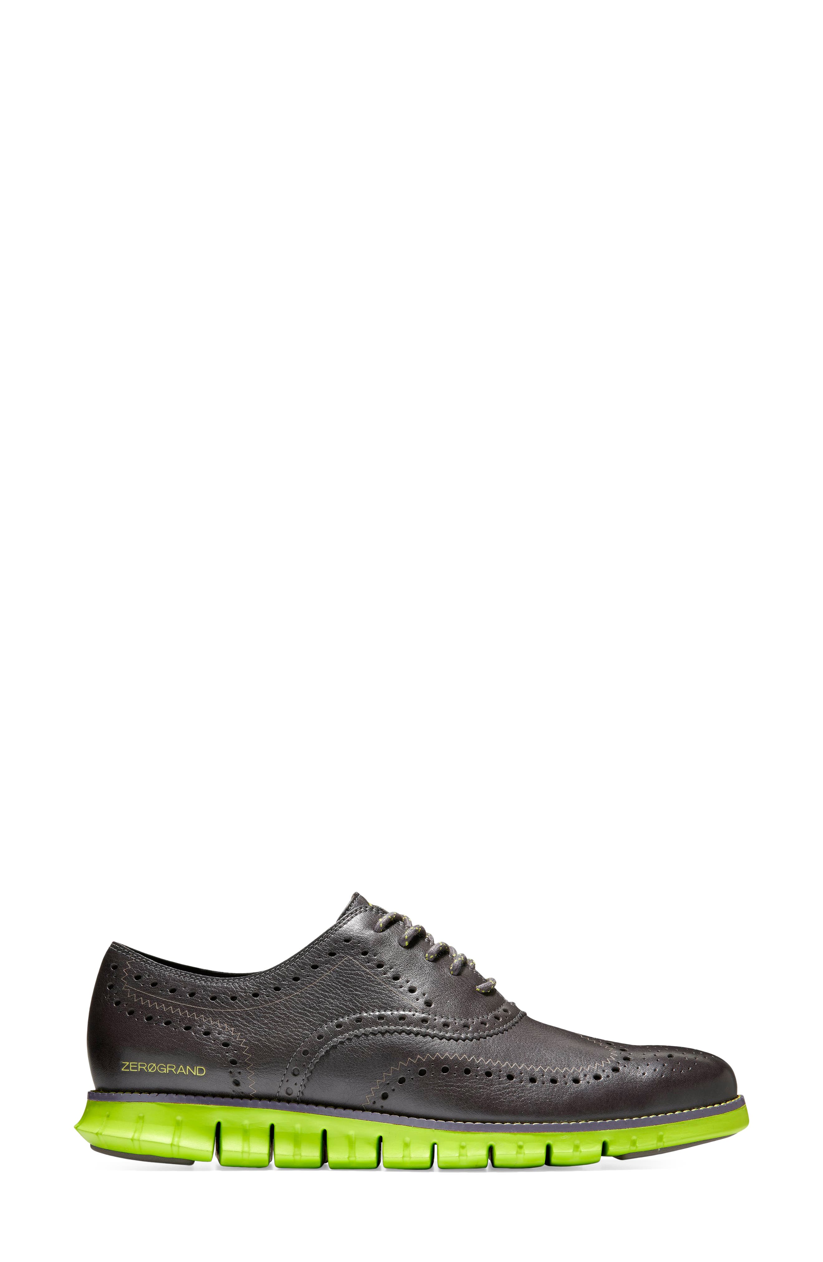ZeroGrand Wingtip Derby, Alternate, color, PAVEMENT/ LIME GREEN