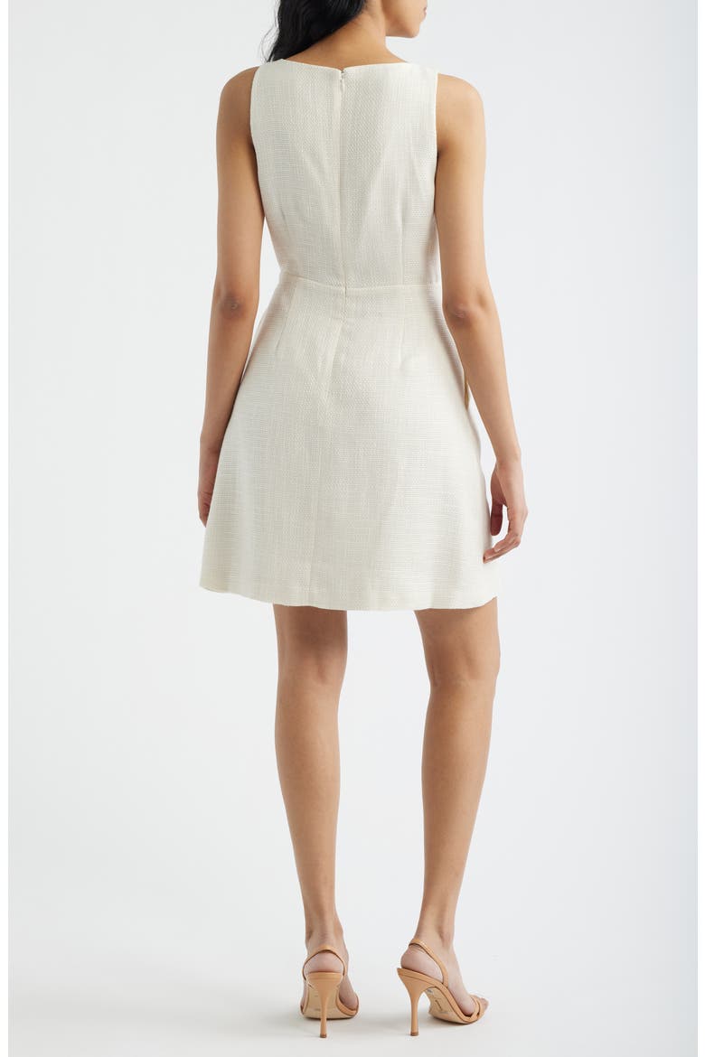 Sleeveless A-Line Dress, Alternate, color, EGGNOG
