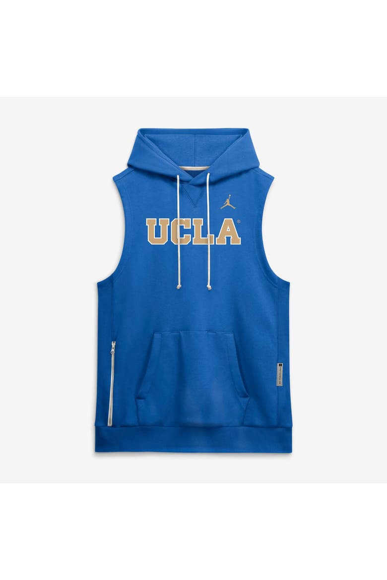 Men's Jordan Brand  Blue UCLA Bruins 2026 Sideline Sleeveless Dri-FIT Hoodie, Alternate, color, Blue