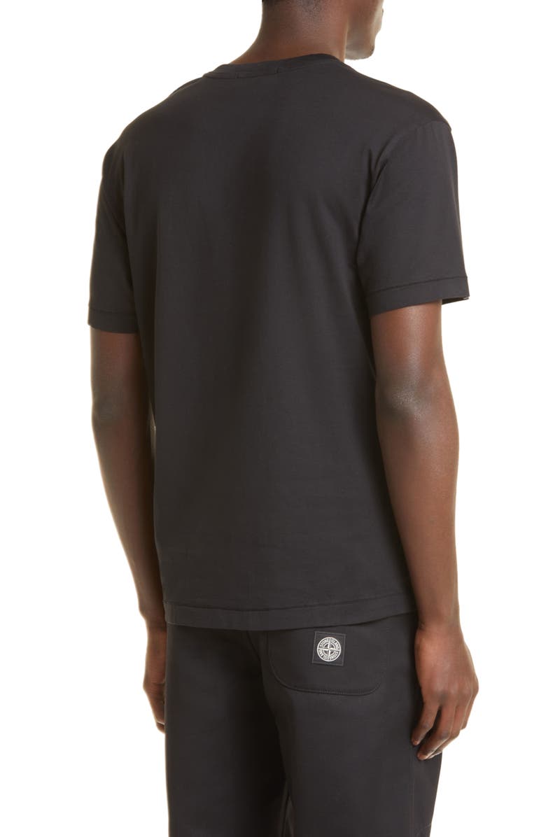 Stone Island Logo Patch Cotton T-Shirt, Alternate, color, 