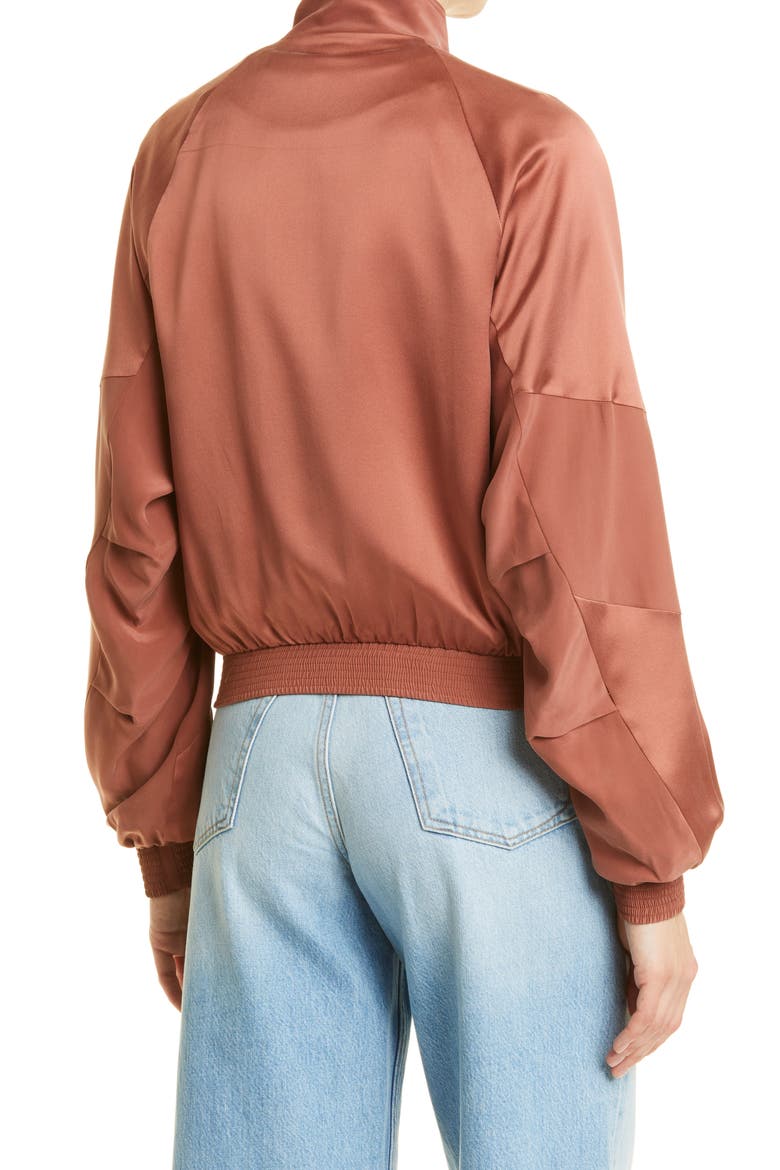Trail Silk Track Jacket, Alternate, color, PALE COPPER