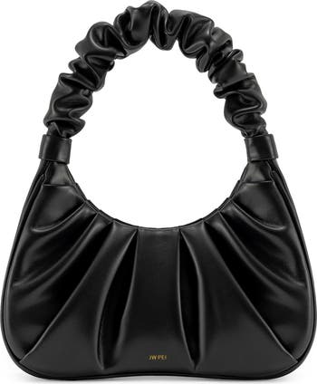 Gabbi Ruched Faux Leather Hobo