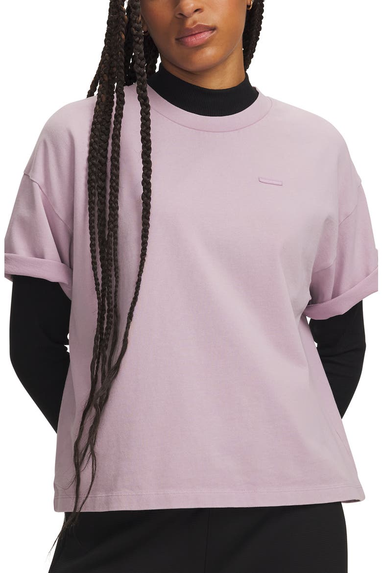 Wash Wordmark Boxy T-Shirt, Main, color, 698 MAUVE PINK