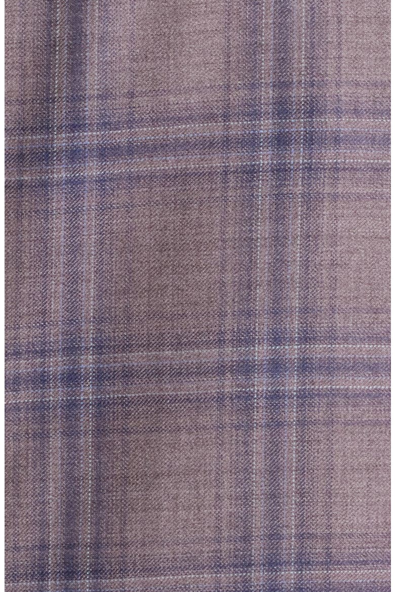 Midland Contemporary Fit Mauve Plaid Super 130s Wool Sport Coar, Alternate, color, MAUVE