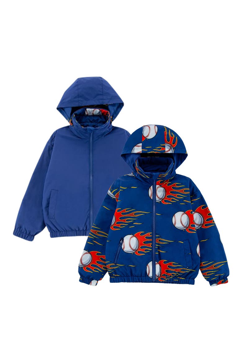 Kids' Max Rain Water Repellent Reversible Windbreaker, Alternate, color, BLUE