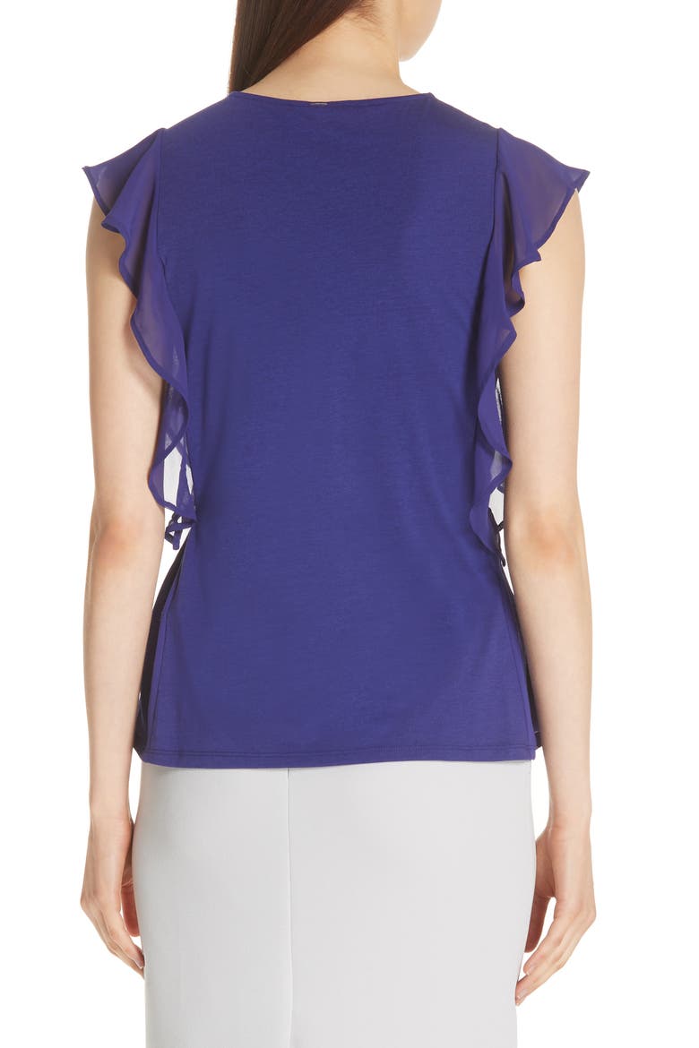 Esvea Ruffled Shell, Alternate, color, DEEP LILAC