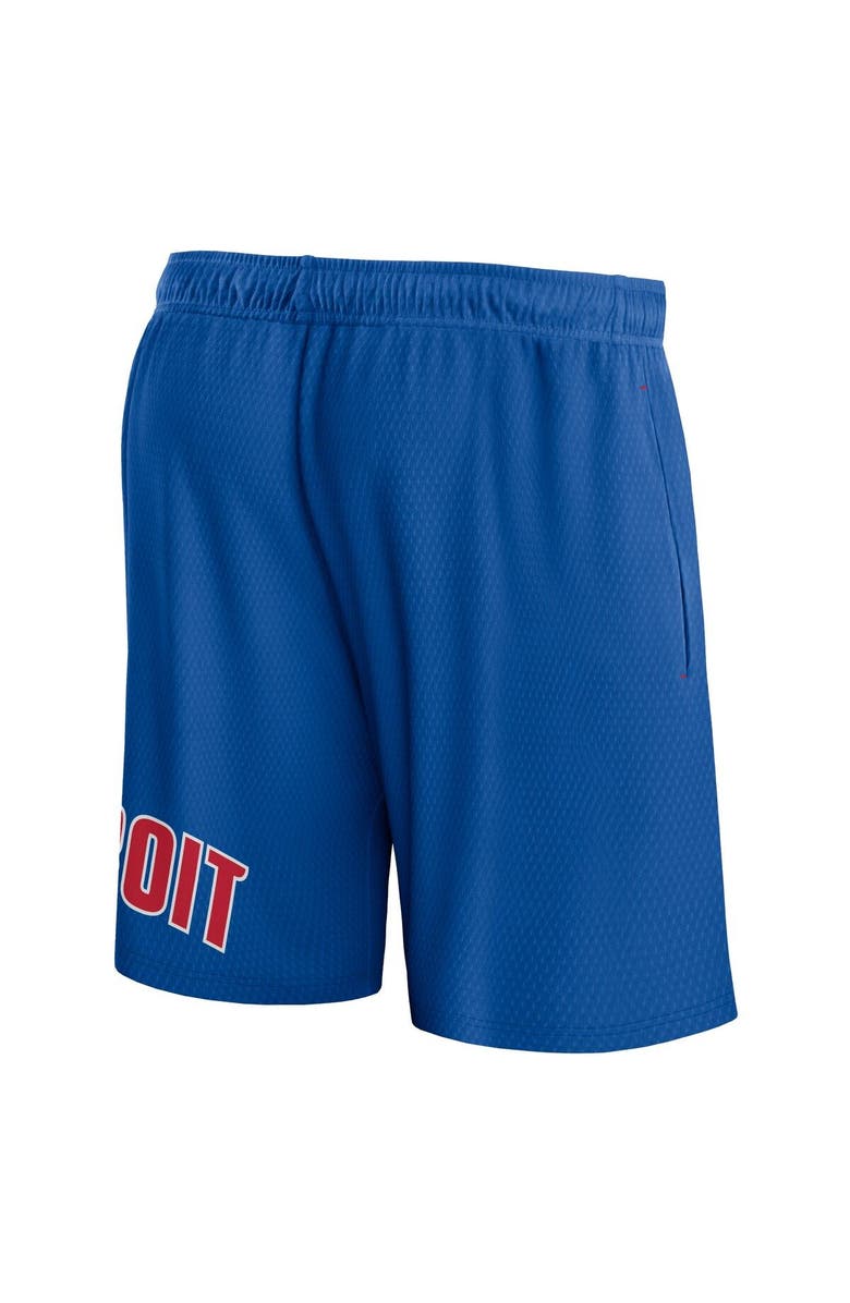 FANATICS Men's Fanatics Branded Blue Detroit Pistons Free Throw Mesh Shorts, Alternate, color, Blue