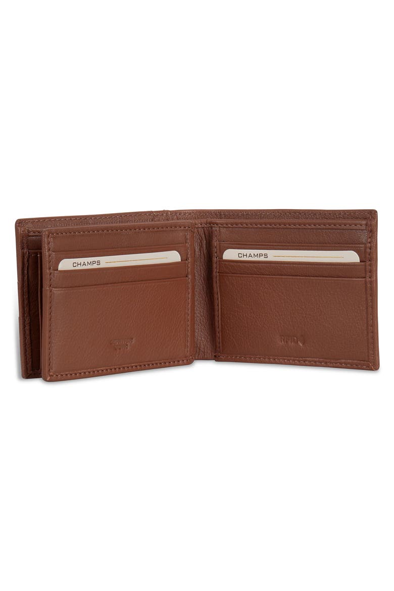 Onyx ID Flap Leather Bifold Wallet, Alternate, color, BROWN