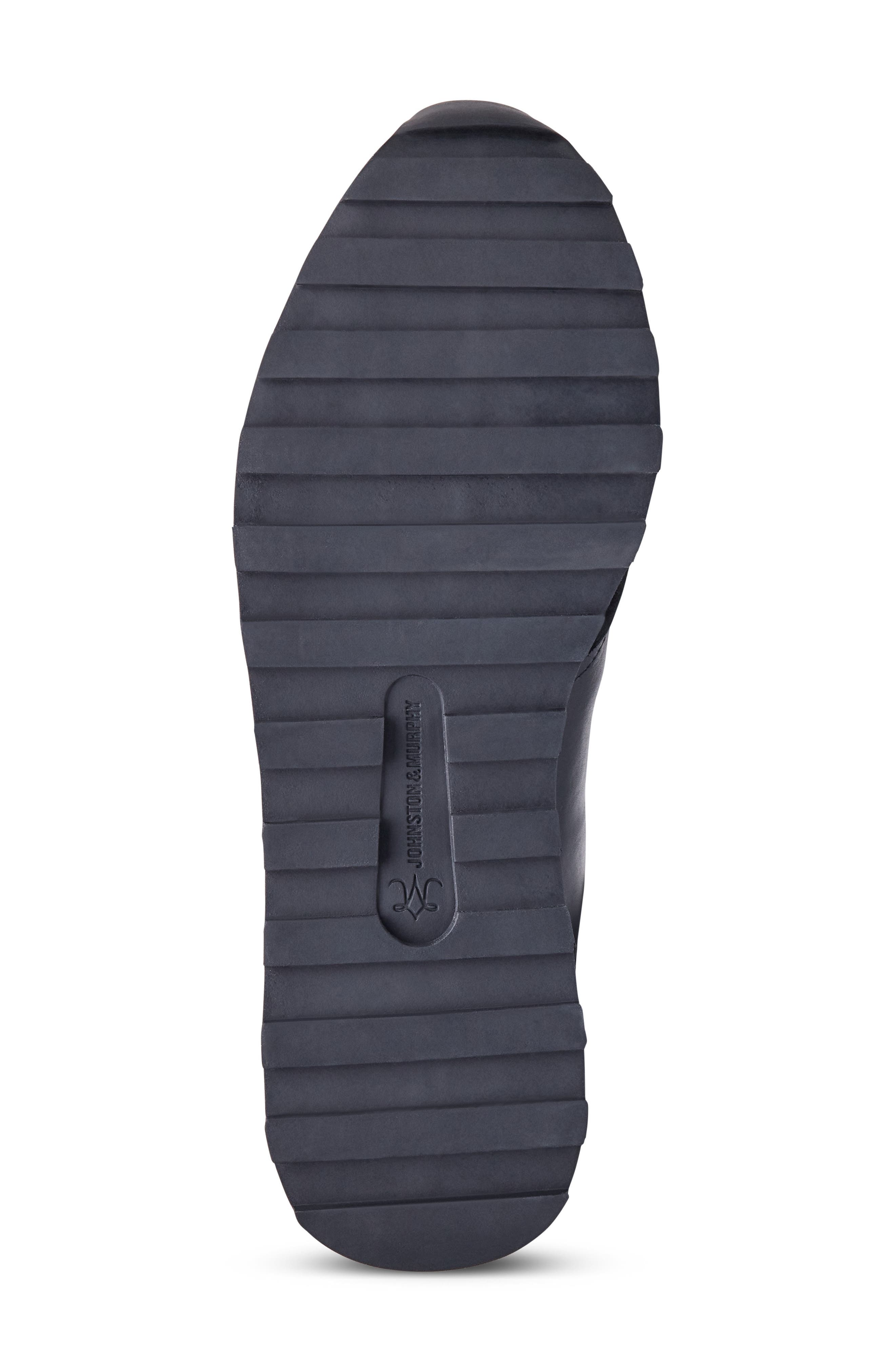 Piper T-Toe Sneaker, Alternate, color, BLACK NAPPA LEATHER/SUEDE