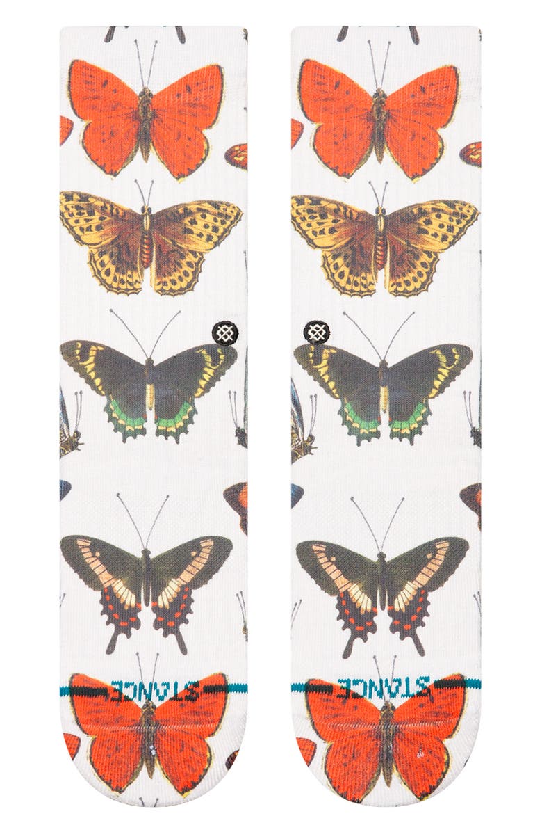 Stance Kids' Flutterby Crew Socks, Main, color,