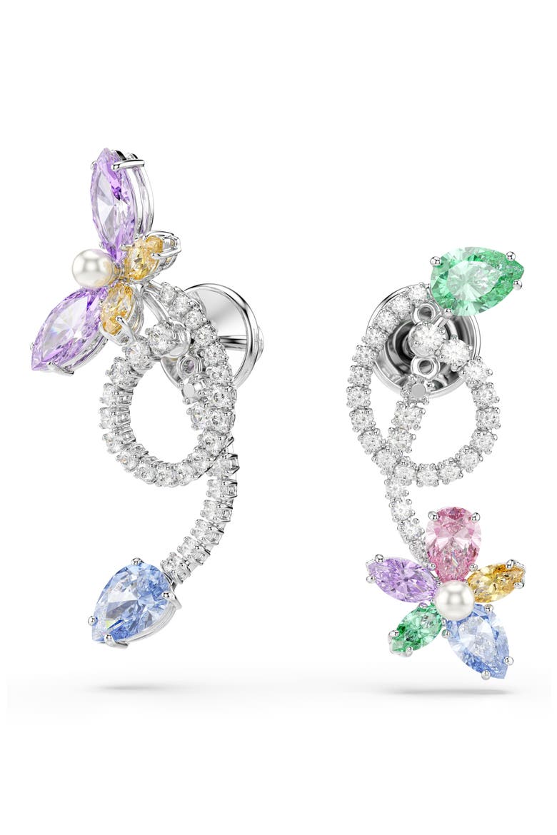 x Ariana Grande Multicolor Crystal Mismatched Front/Back Earrings video