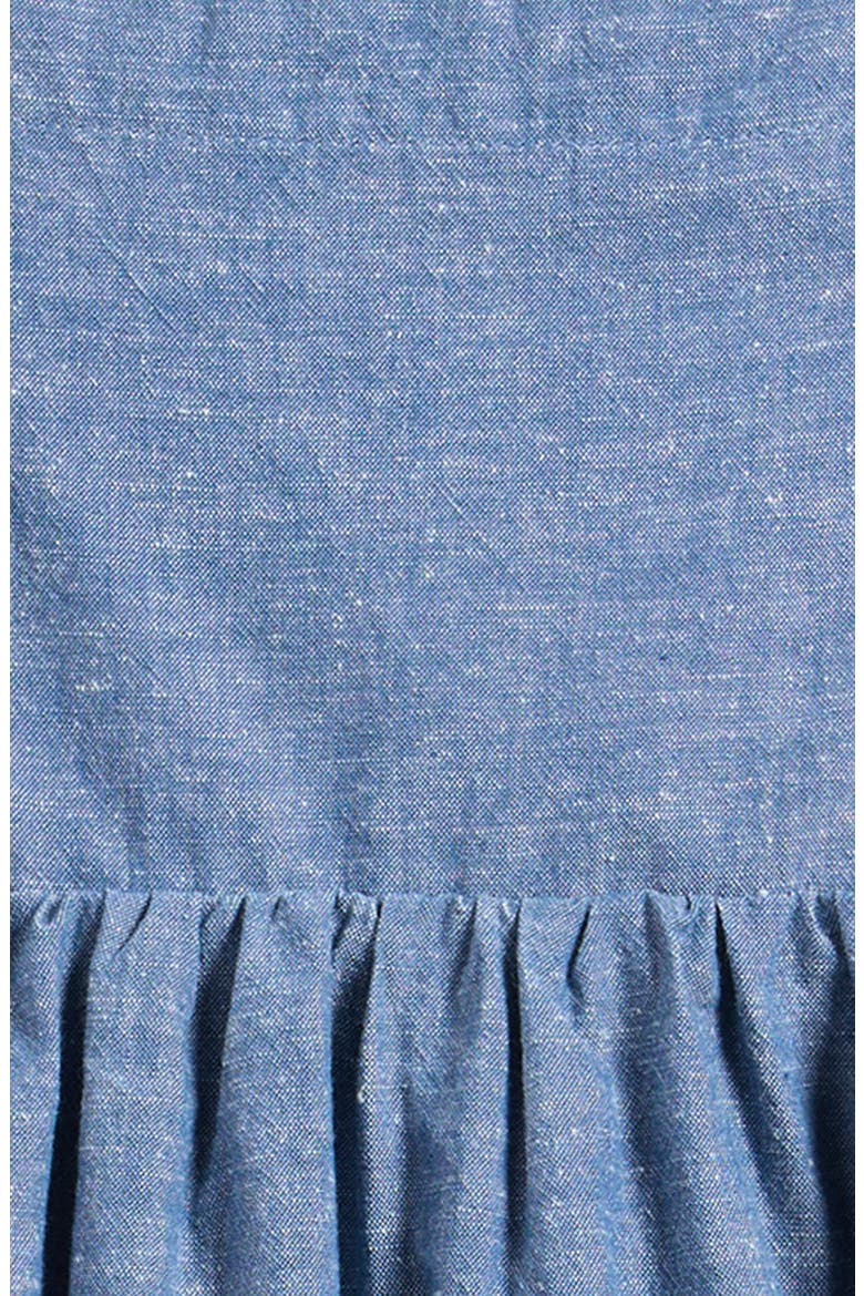 Kids' Flutter Sleeve Chambray Dress, Alternate, color, CHAMBRAY