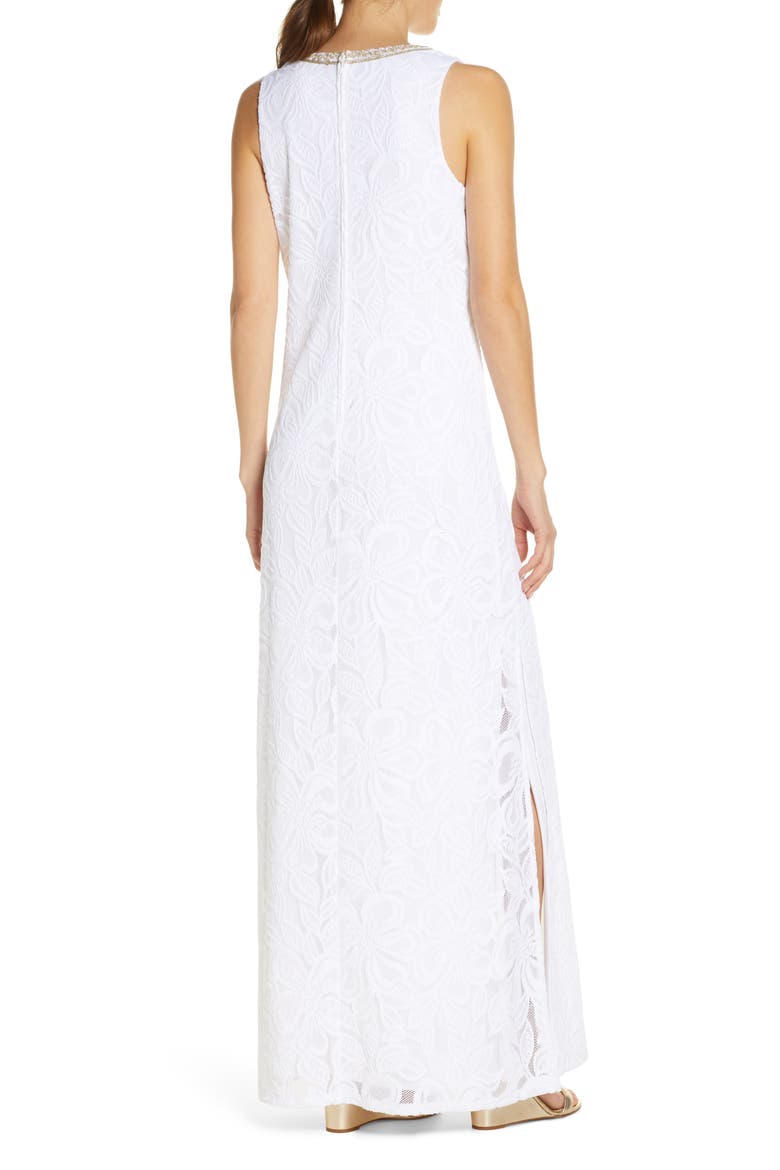 Carlotta Maxi Dress, Alternate, color, RES WHITE WLDFLWR SR LACE