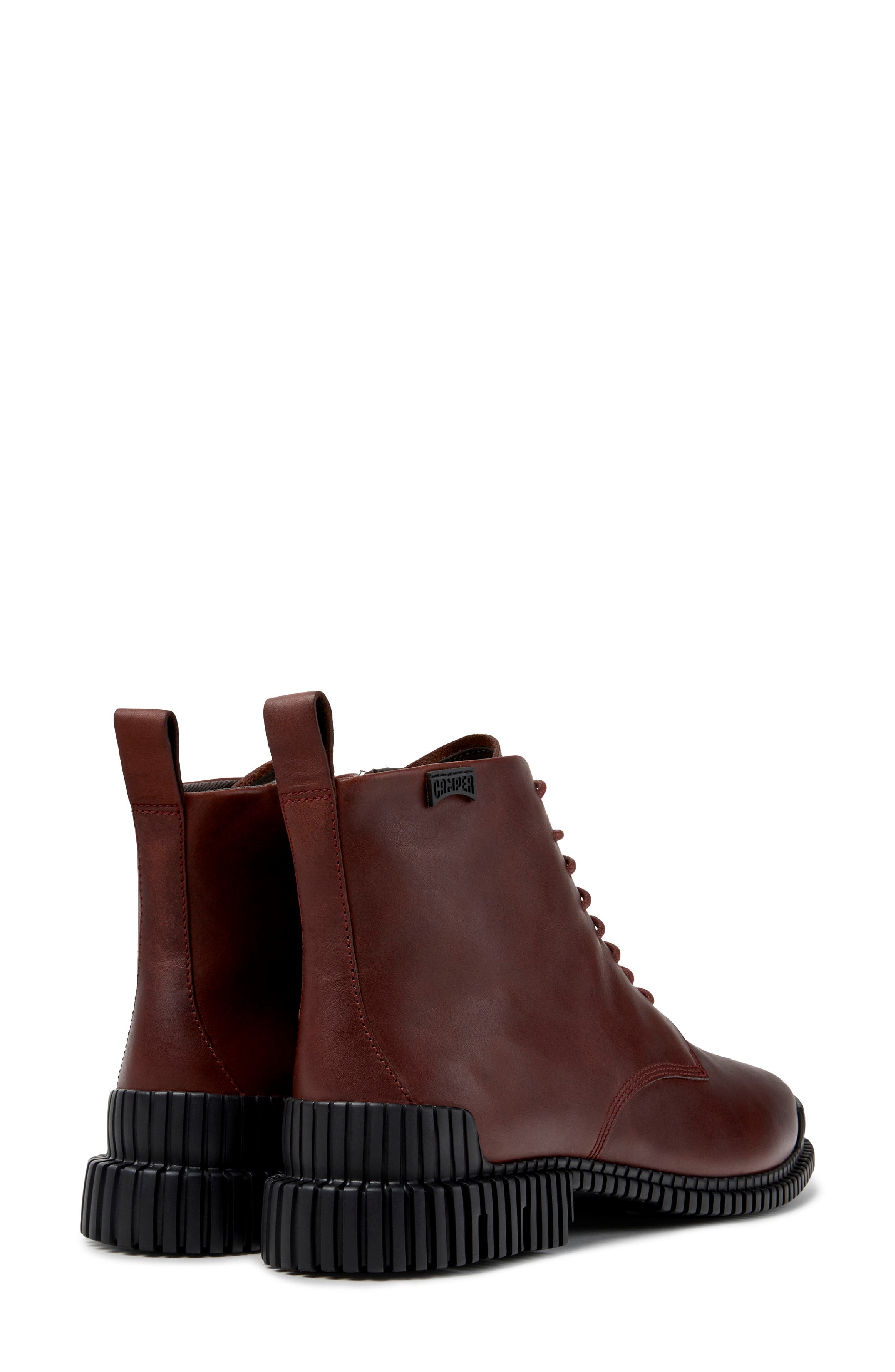 Pix Lace-up Bootie, Alternate, color, BURGUNDY