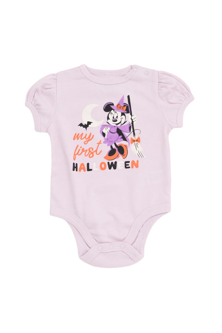 Minnie Mouse Halloween Bodysuit and Pants Set, Alternate, color, Purple Minnie Mouse